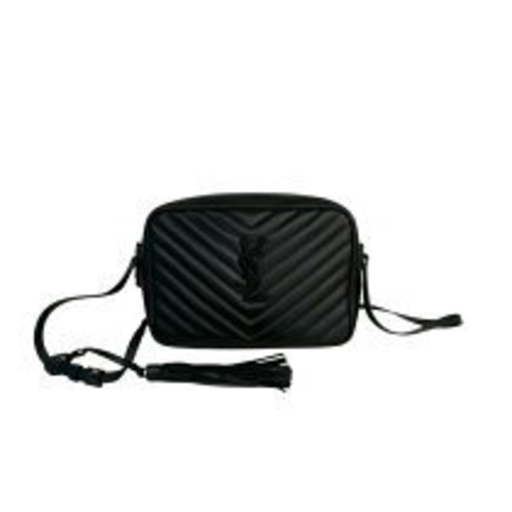 Saint Laurent Lou Camera Bag black leather